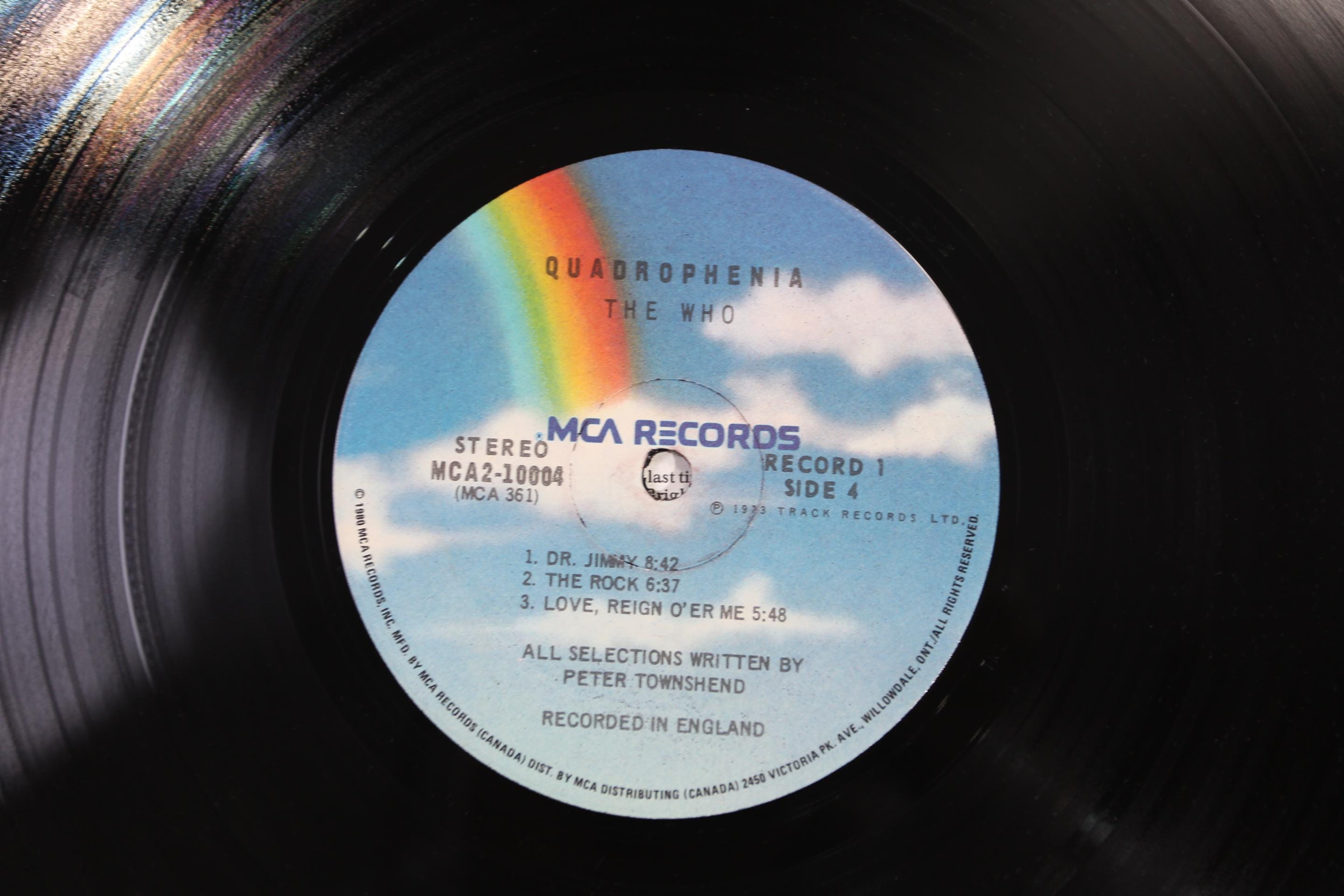 Quadrophenia the Who Double Vinyl LP - 1973 MCA Records - No