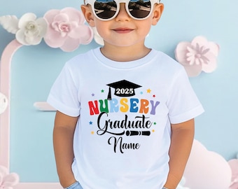 Nursery Graduation T-Shirt, Personalised Nursery Graduation T-shirts, Nursery Leavers Gift, Nursery Class Of 25 Shirt, Nursery Keepsake Tee