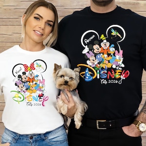 Custom Disney Shirt, Disney Trip Tshirt, Mickey Minnie Disney Shirt, Family Trip 2026 Tshirt, Disneyworld Vacation Tshirt, Mouse and Friends image 1