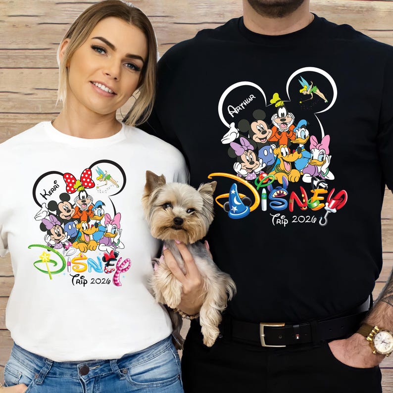 Custom Disney Shirt, Disney Trip Tshirt, Mickey Minnie Disney Shirt, Family Trip 2026 Tshirt, Disneyworld Vacation Tshirt, Mouse and Friends image 1