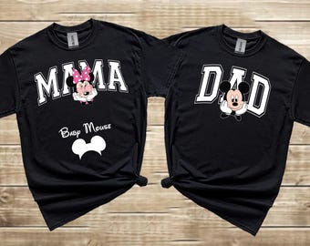 Custom Mama Tshirt, Disney Family Tshirt, Mother's Day Tshirt, Disney Mama Tshirt, Minnie Mom Tshirt, Disney Mother's Day Tshirt, Dad Tshirt