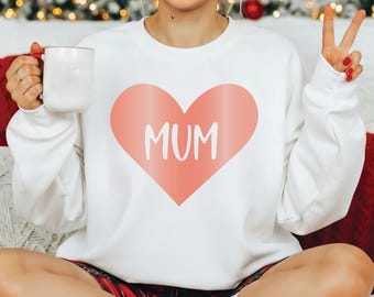 Mother's Day Sweatshirt, Mum Sweatshirt, New Mum Sweater, Cute Mom Sweatshirt, Mum to be Sweater, Mum Merch Sweater, Mum Hearts Sweatshirt