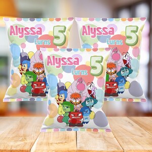 Editable Inside out chip bag template. online template. edit yourself