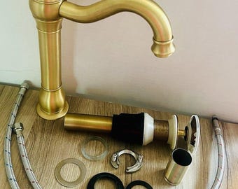 Premier Cooper Terrafirma antique-style, single-handle vessel sink faucet Kit