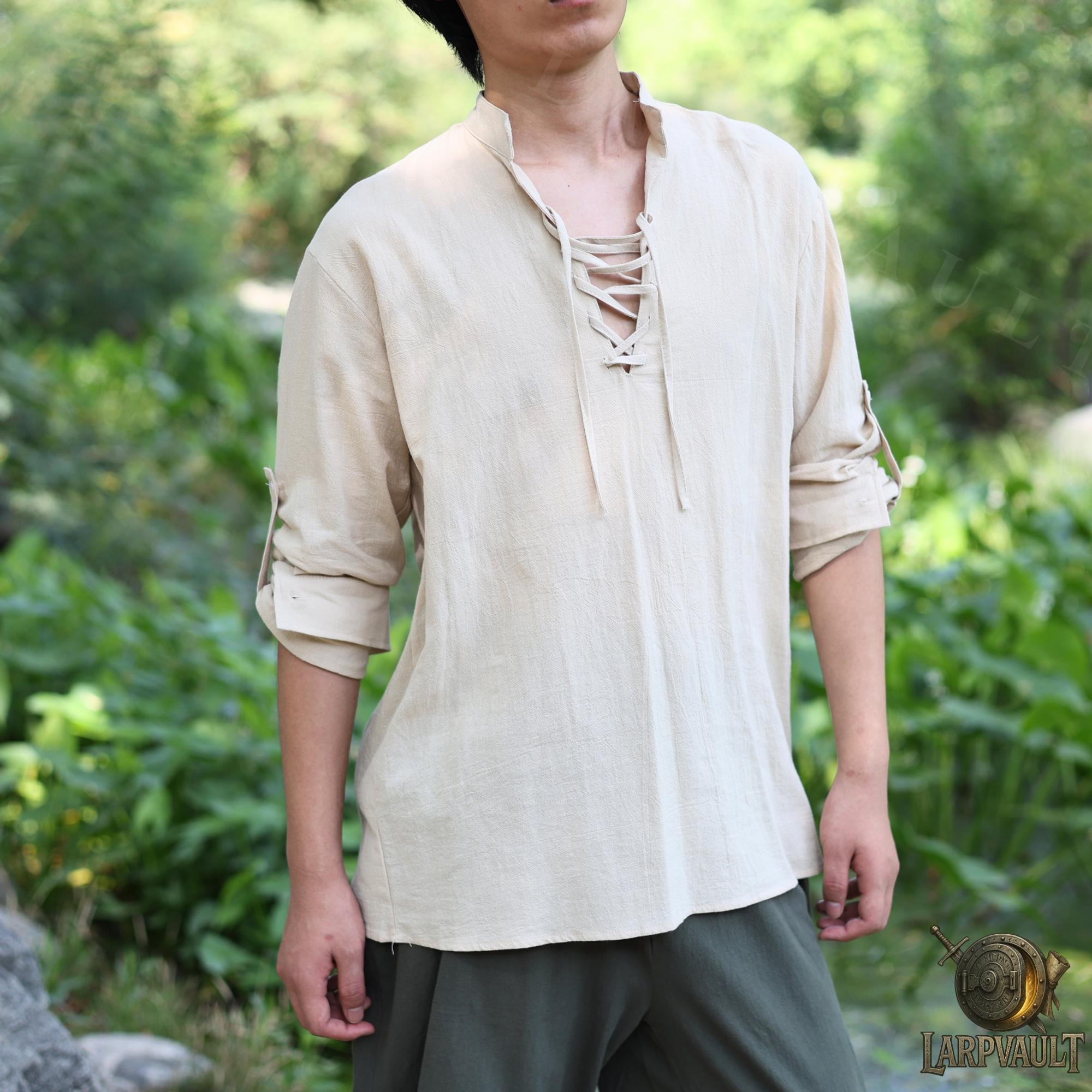 Lace up Linen Shirt - Etsy