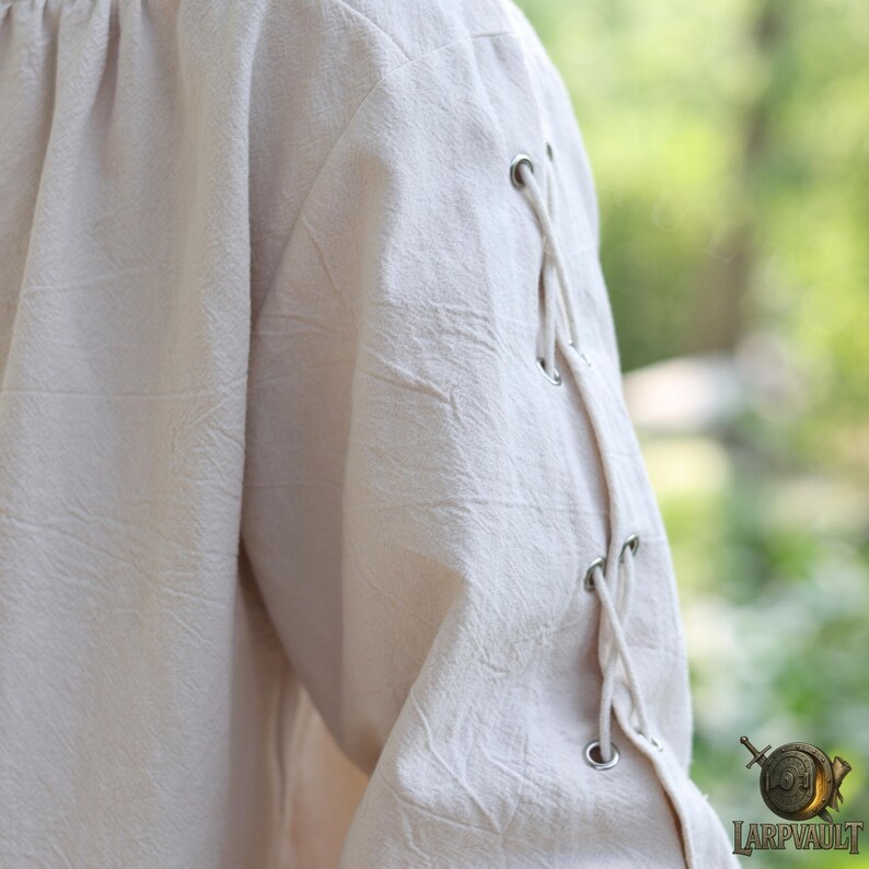 Beige Medieval LARP Tunic Renaissance Shirt Men’s Costume - Etsy