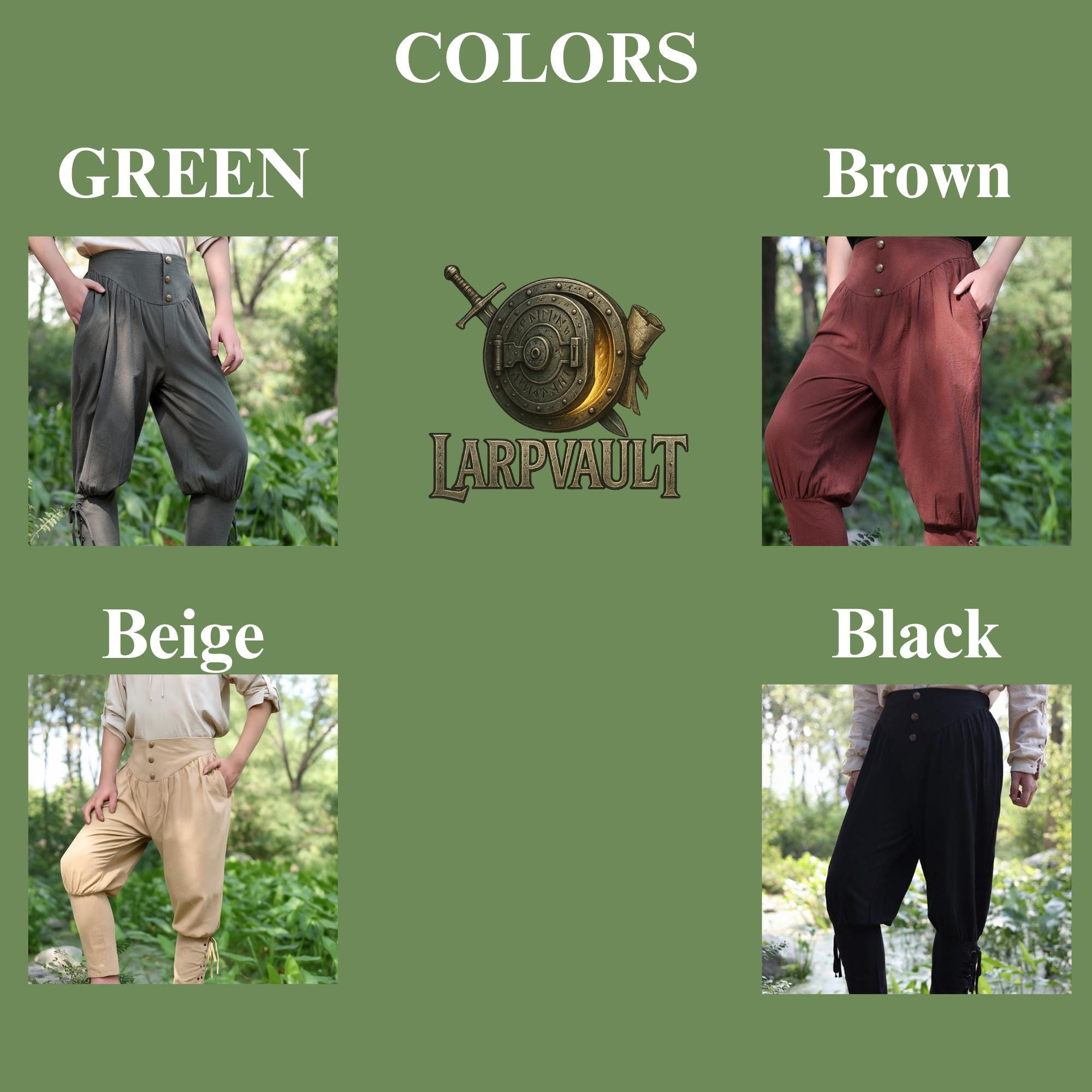 Runcati Piratenbroek voor heren, middeleeuwse broek, cosplay-kostuum, veterbroek, renaissance, Viking steampunk, vrijetijdsbroek, Grijs, M