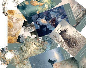 Ein sanftes Tarot der Natur　Englisch & Japanisch inklusive　