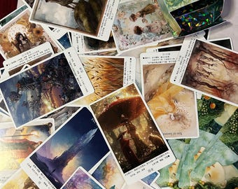 Poetisches japanisches Tarot Karten Deck - 78 Aquarell Karten
