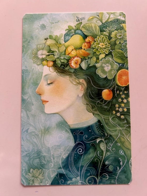 【正規品タロットカード】クラファン完売✨透明感あふれる水彩画✨生命の開花のデッキ 詩情あふれる日本のタロットカードデッキ – 水彩画78枚 - Etsy 日本
