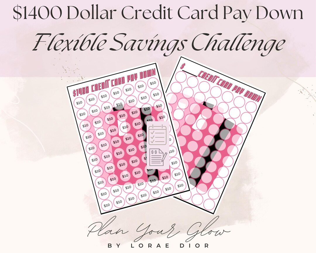 Credit Card Pay off Printable – Pink Debt Free Tracker Worksheet for ...