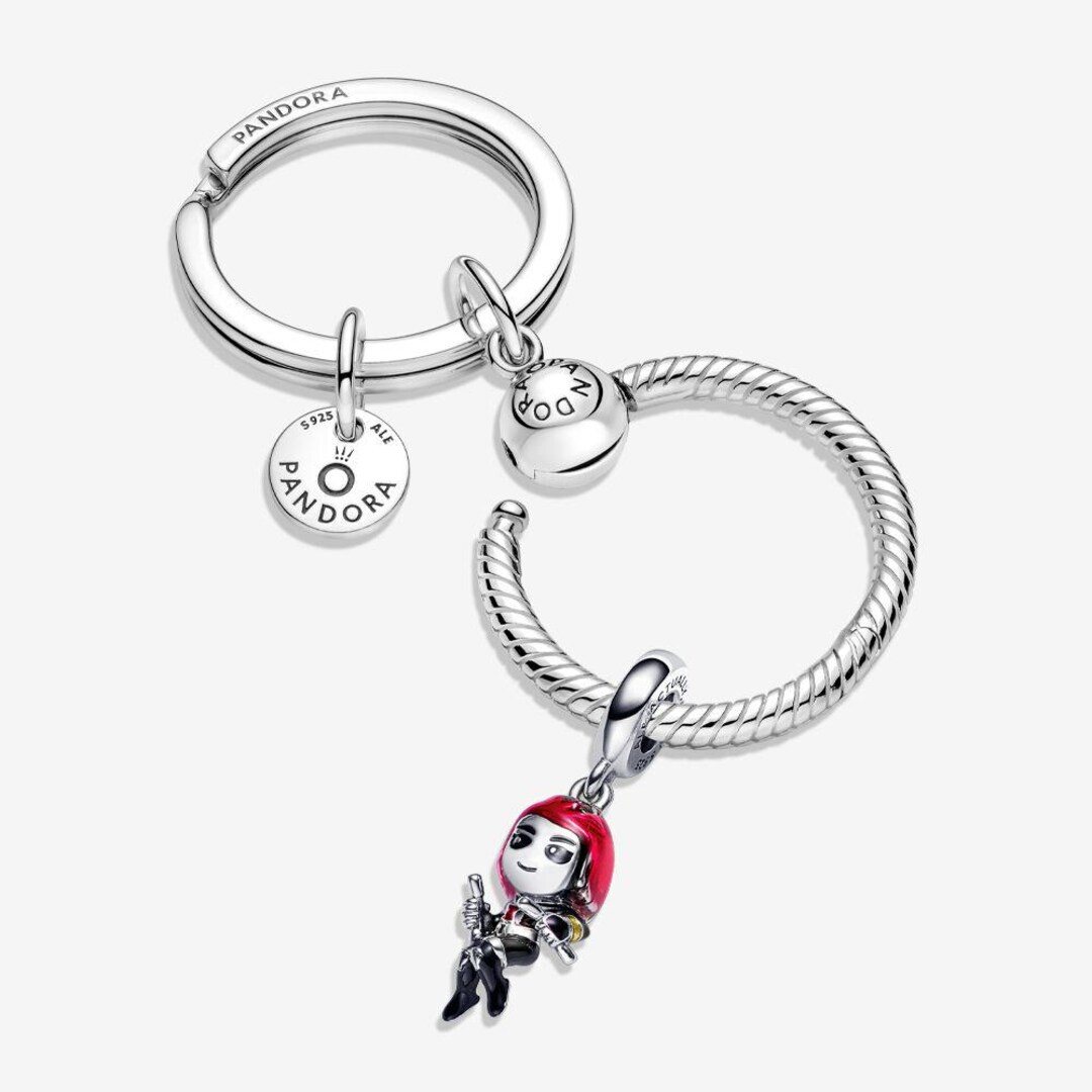 Pandora Ale S925 Silver Marvel the Avengers Black Widow Charm and Key ...