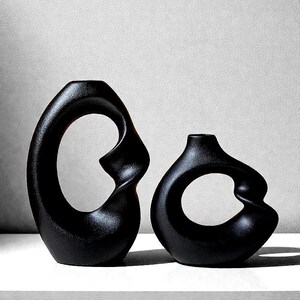 Ceramic Matte Vase Set of 2