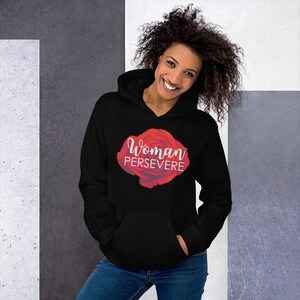 Woman Persevere Hoodie | Christian Faith-Based Hoodie | Inspirational Scripture Hoodie | W.A.I.V. Marketplace™