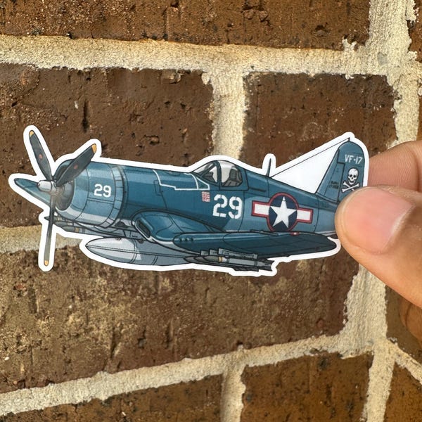 F4U corsair vinyl sticker