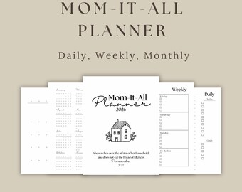 Mom It All-planner voor 2026 – afdrukbare organizer (pdf)