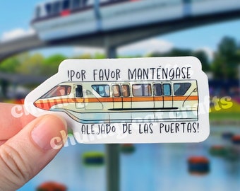 Disney Monorail Water Proof Vinyl Sticker Gift for Disney Lover