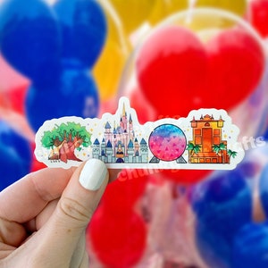 Disney World Parks Sticker - 4 Parks Icon