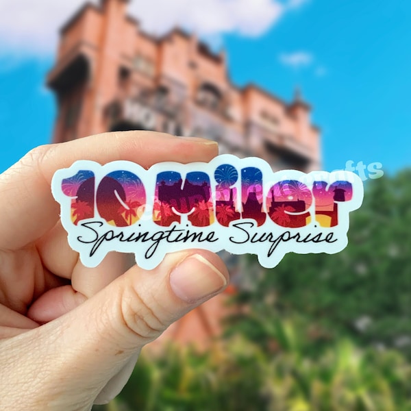 10 Miler Springtime Surprise RunDisney Sticker