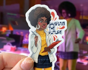 Spaceship Earth Sticker: 70s Computer Scientist "Foxy Brown" - EPCOT
