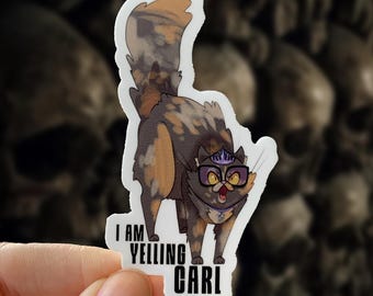 Dungeon Crawler Carl Princess Donut Sticker: I am Yelling Carl