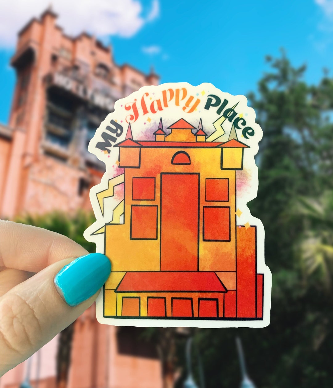 Tower of Terror Sticker Disney's Hollywood Studios Etsy