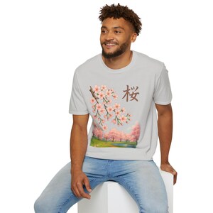 Cherry Blossom Unisex T-Shirt, Nature Lover Tee, Spring Aesthetic Shirt, Birthday Gift, Festival Apparel image 6