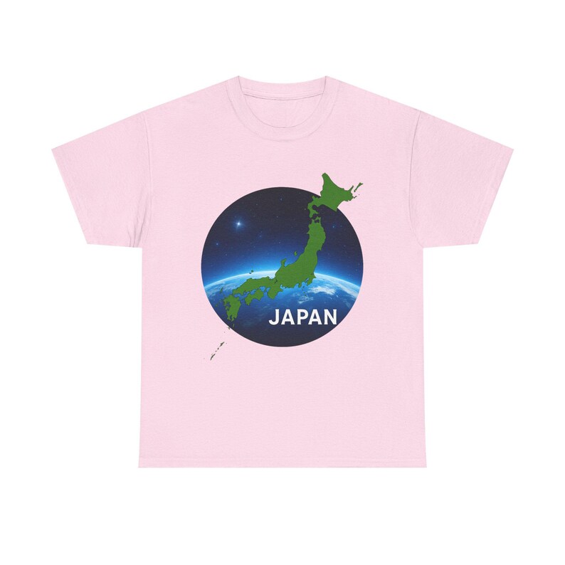 Maglietta grafica Japan Earth, maglietta unisex in cotone pesante, regalo per gli amanti dei viaggi, maglietta Japan Pride, abbigliamento per la Giornata della Terra, abbigliamento casual immagine 8