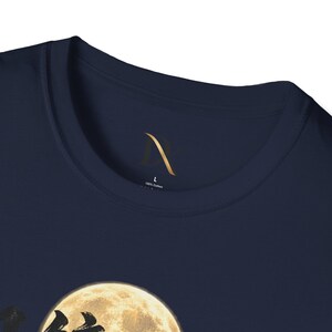 Meikyo Shisui T-Shirt, Zen Moon Japanese Calligraphy Tee, Clear Mind Meditation Gift image 18