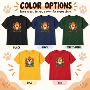 Shiba-Inu-T-Shirt, süßes japanisches Hunde-T-Shirt, Geschenk für Shiba-Mama, Shirt für Hundeliebhaber, Kawaii-Shiba-Grafik-T-Shirt, Unisex-Shirt mit japanischer Kunst Bild 8