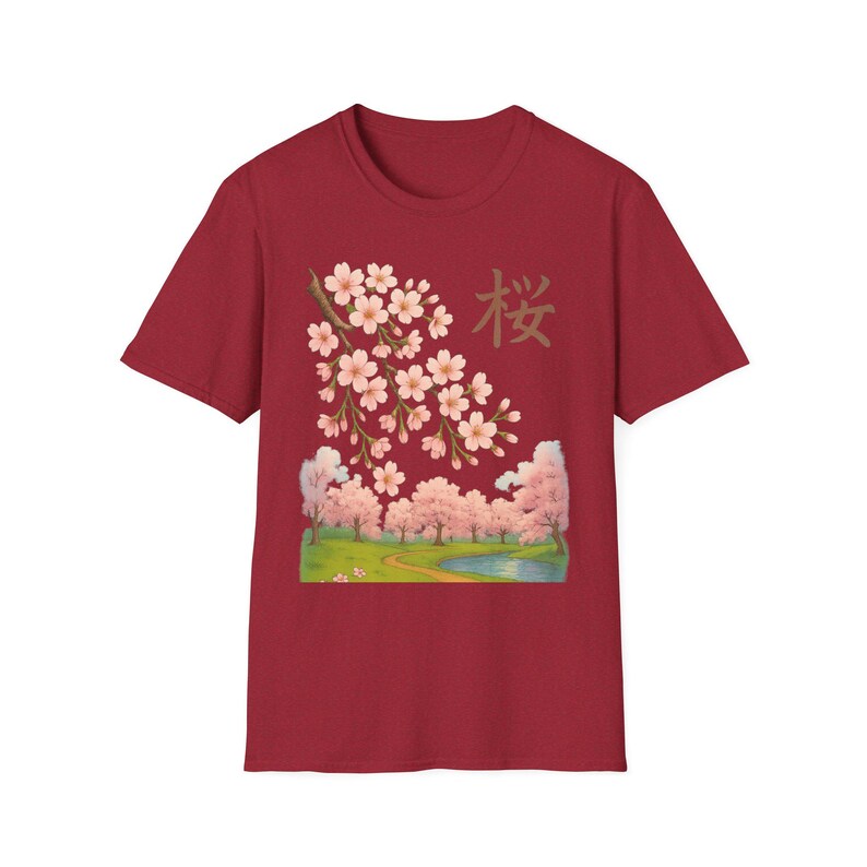 Cherry Blossom Unisex T-Shirt, Nature Lover Tee, Spring Aesthetic Shirt, Birthday Gift, Festival Apparel image 8