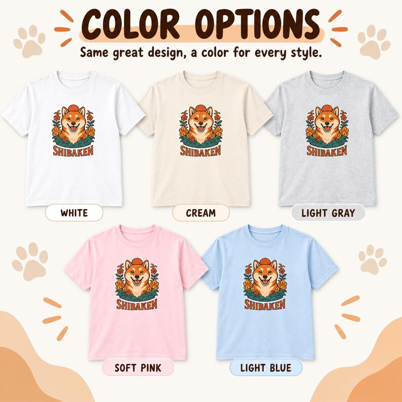 Shiba-Inu-T-Shirt, süßes japanisches Hunde-T-Shirt, Geschenk für Shiba-Mama, Shirt für Hundeliebhaber, Kawaii-Shiba-Grafik-T-Shirt, Unisex-Shirt mit japanischer Kunst Bild 3