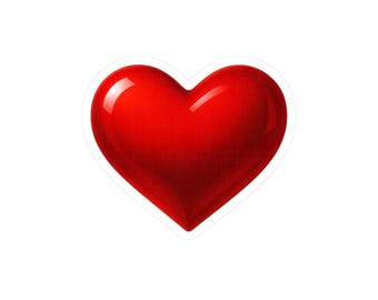 Pegatinas troqueladas de corazón rojo / Calcomanías bonitas para portátil, pegatinas de amor, decoración de San Valentín, scrapbooking, ideas de regalo