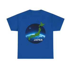 Maglietta grafica Japan Earth, maglietta unisex in cotone pesante, regalo per gli amanti dei viaggi, maglietta Japan Pride, abbigliamento per la Giornata della Terra, abbigliamento casual immagine 9