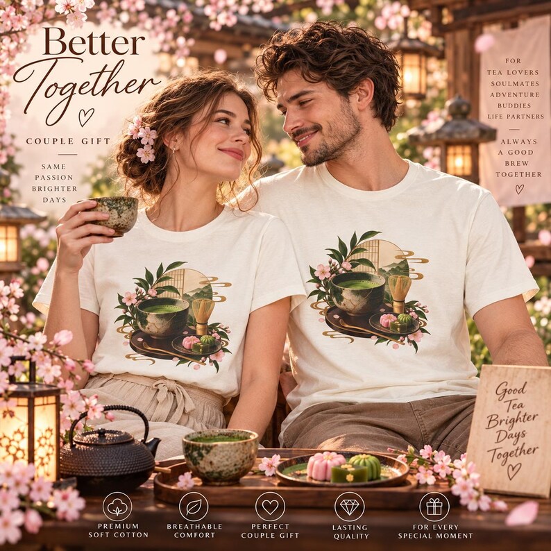 抹茶Tシャツ、日本の茶道Tシャツ、抹茶好きへのギフト 画像 14
