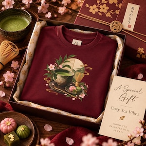 抹茶Tシャツ、日本の茶道Tシャツ、抹茶好きへのギフト 画像 10