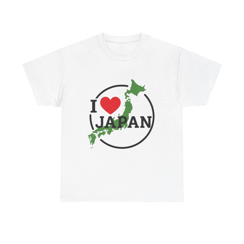 T-shirt I Love Japan, T-shirt Japanse kaart, uniseks shirt reiscadeau, Japans souvenir voor toeristen en cultuurfans afbeelding 10