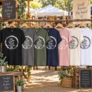 Camiseta "Be Where Your Feet Are", camiseta con cita sobre mindfulness, regalo de Enso Circle Yoga imagen 16