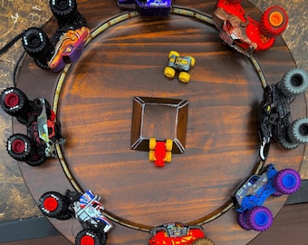 Hanging Round 1:64 and Mini Monster Truck hanging LED Display