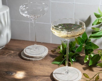 Bicchieri da cocktail Optic Texture Coupe - Ispirati al vintage, set da 4