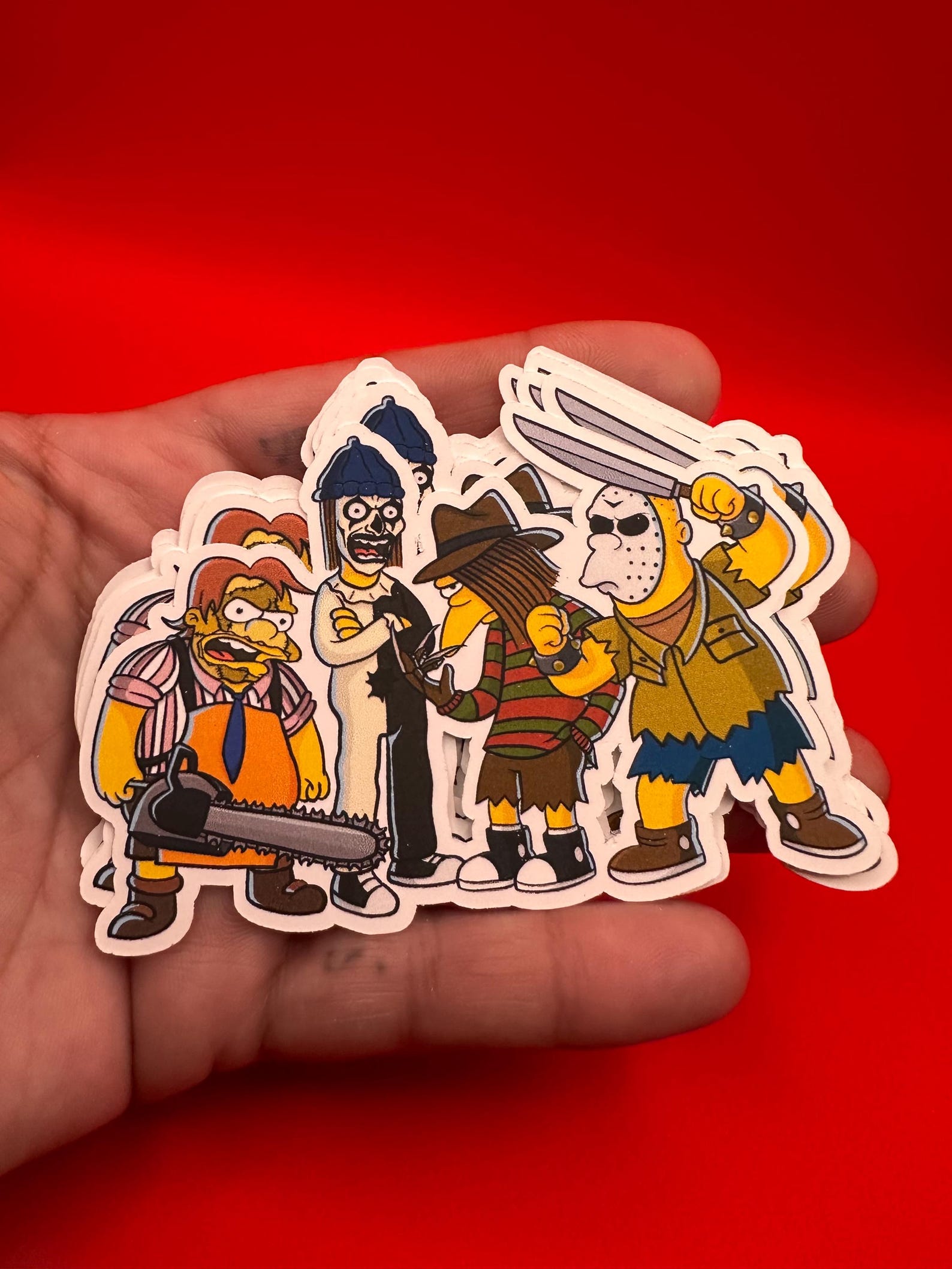Kid Slasher Sticker Horror Cartoon Mashup Sticker: Slasher Squad Parody - Etsy