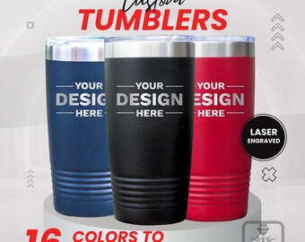 Personalized 20 oz. Polar Camel Tumbler, Laser Engraved Insulated Travel Mug