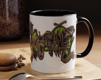 Taza con diseño de fósil de dinosaurio / Taza de café con detalles de arte abstracto 11 oz 15 oz