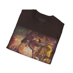 Camiseta con ilustración surrealista de mamut / Camiseta de arte de mamíferos prehistóricos imagen 17
