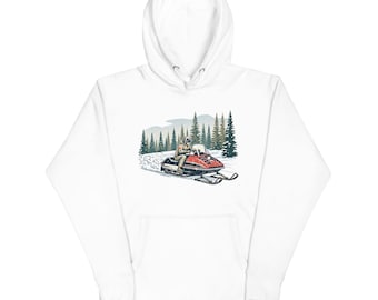 Sudadera con capucha de trineo de la vieja escuela