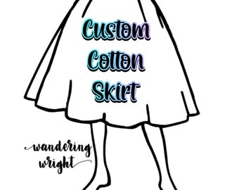 CUSTOM *COTTON* Circle Skirt-Novelty Circle Skirt-Poodle Skirt-Disneybound-Dapper Day-Pick Number of characters/theme