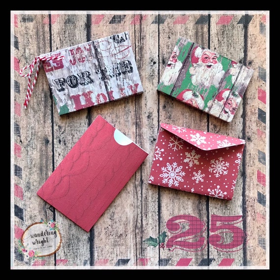 Holiday Gift Card Boxes Gift Card Holders Gift Card Sleeves Etsy