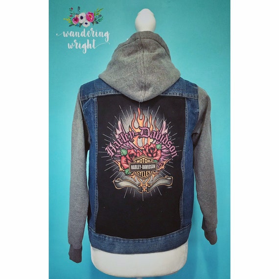 harley davidson denim jacket womens