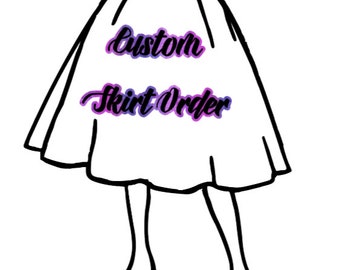 Custom *plain* solid color girl's poodle skirt