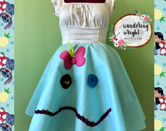 Benutzerdefinierte Rag doll inspiriert Neuheit Tellerrock, Disneybound